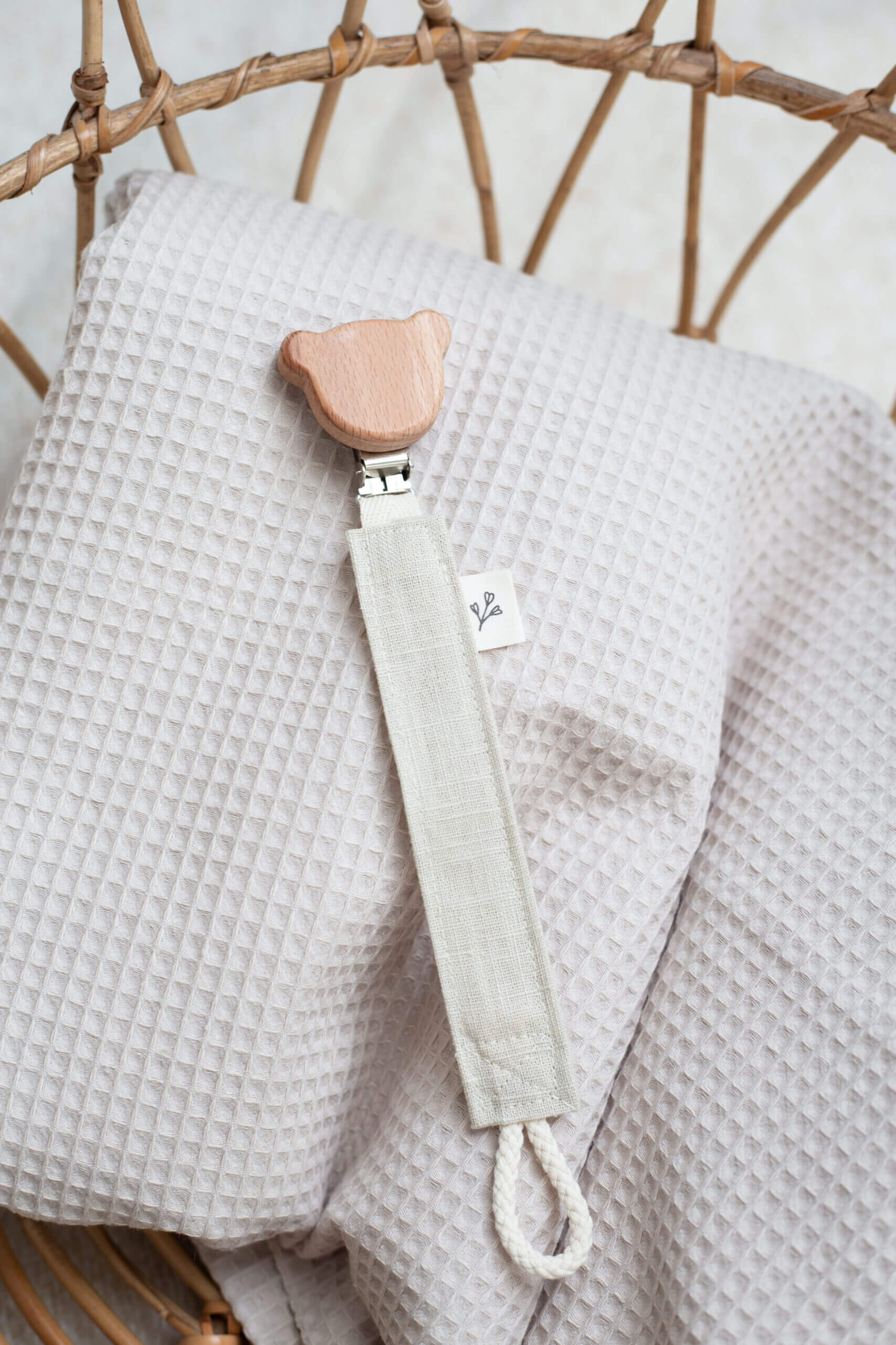 Schnullerband Leinen – Bild 2