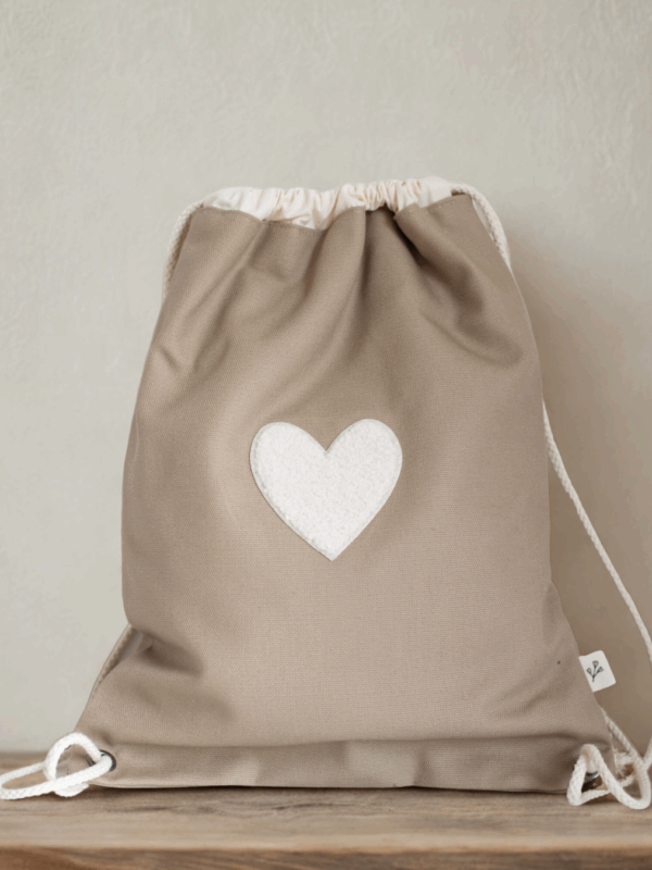 Turnbeutel personalisiert Herz